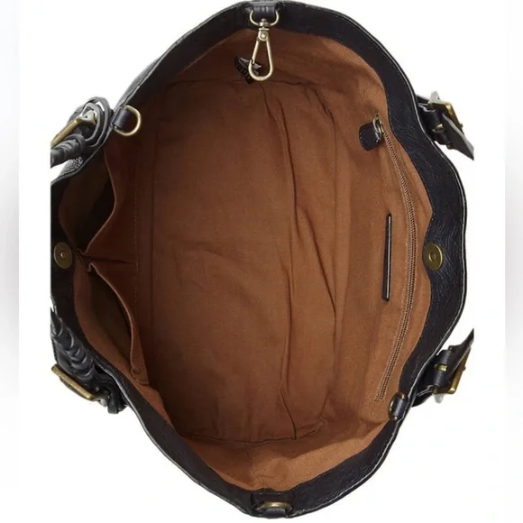 🔥❤️Caelan Frye black leather satchel! 🔥❤️ Frye purse crossbody bag - Picture 3 of 9